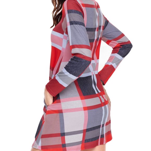 Fun and Flirty Plaid Mini Dress Size S (4-6) - Picture 2 of 3